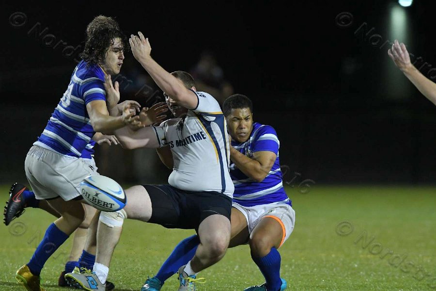 Wheaton Men\'s Rugby vs Mass Maritime.  Photo by Keith Nordstrom